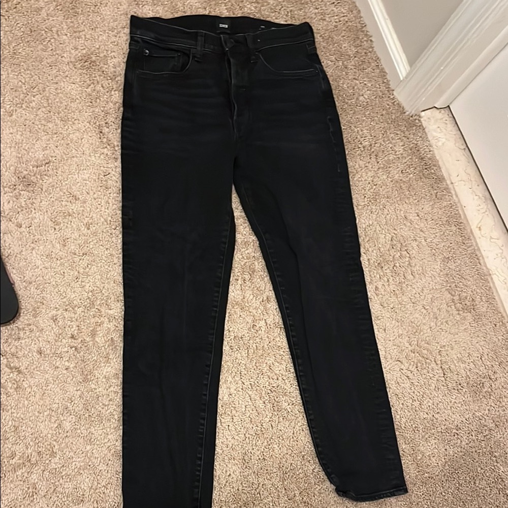 Edwin Black Hana Tapered Skinny Jeans Sz 27